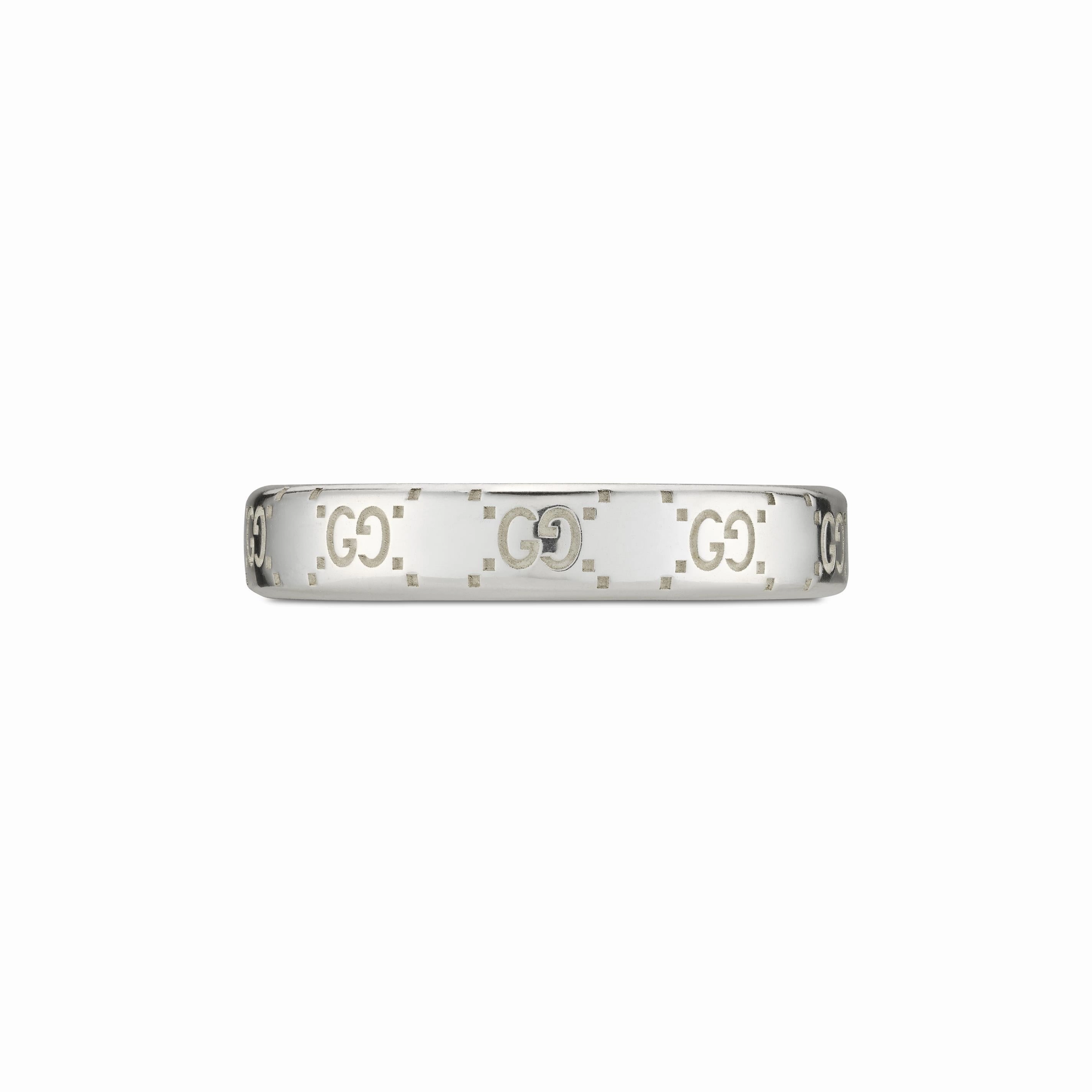 Gucci Signature Sterling Silver GG Ring D