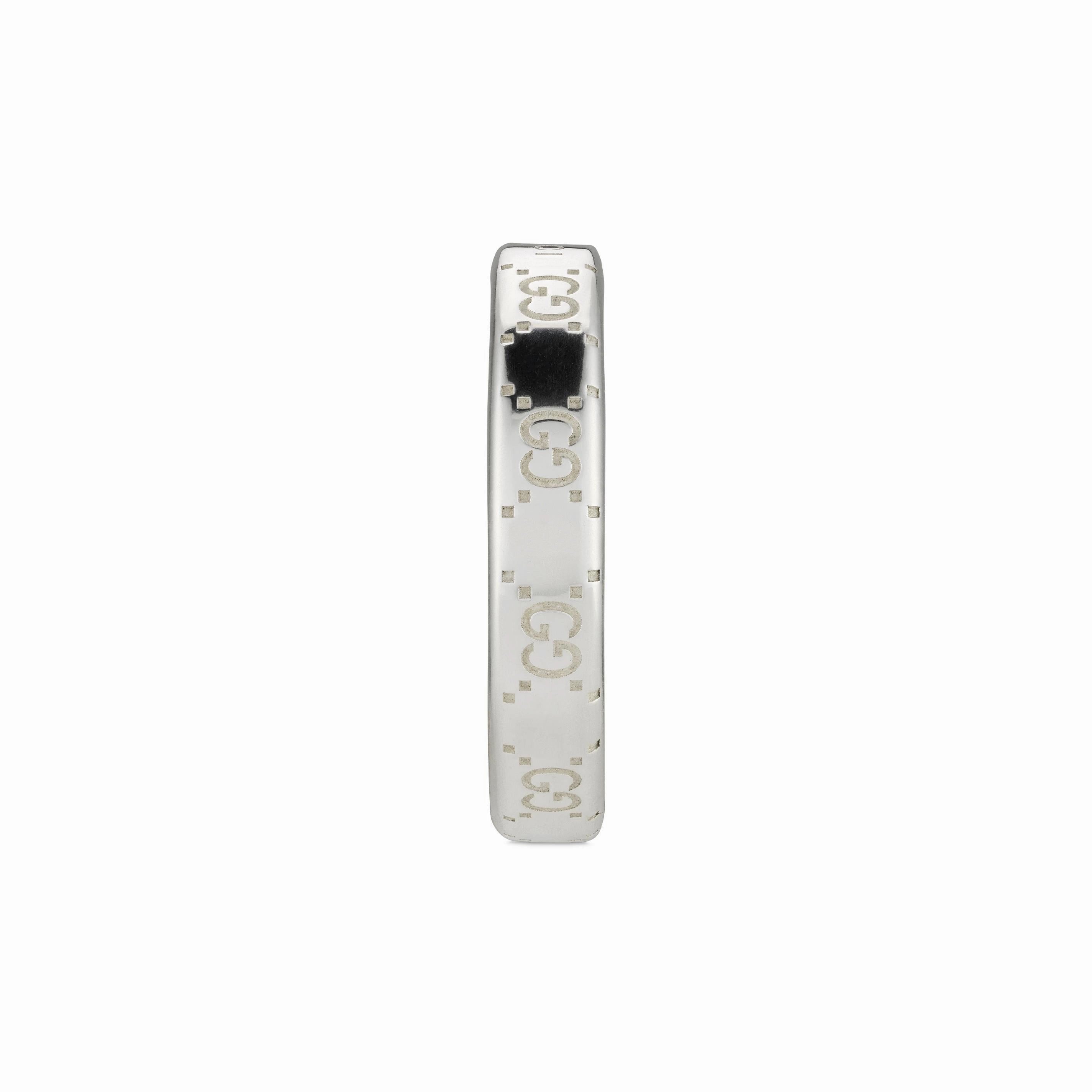 Gucci Signature Sterling Silver GG Ring D