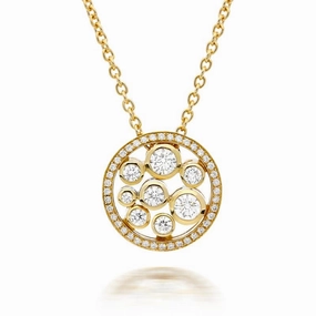 Hans D. Krieger 18ct Rose Gold 0.53ct Diamond Necklace