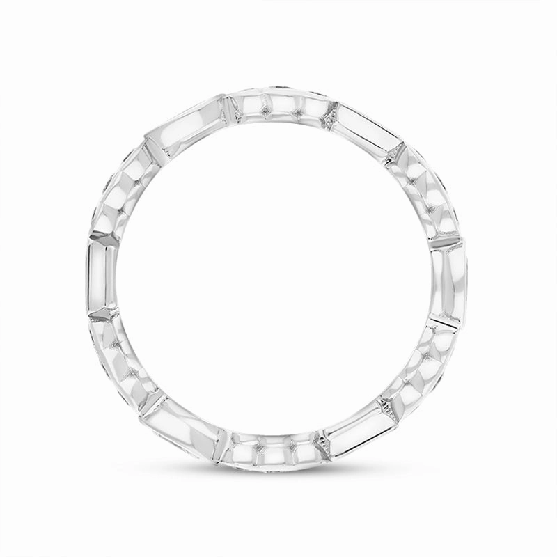 Hans D Krieger 18ct White Gold 0.87ct Diamond Mixed Cut Eternity Ring