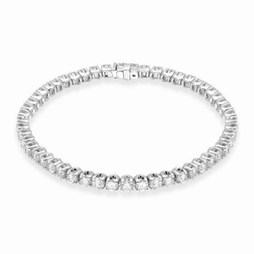 Hans D. Krieger 18ct White Gold 5.24ct Diamond Tennis Bracelet D