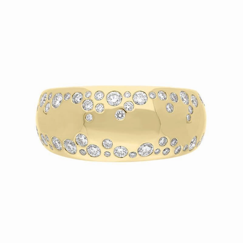 Hans D. Krieger 18ct Yellow Gold 1.12ct Diamond Band Ring