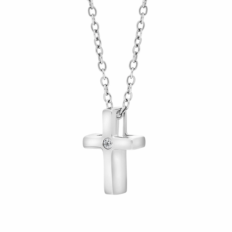 Hot Diamonds Amulets Sterling Silver Cross Necklace D