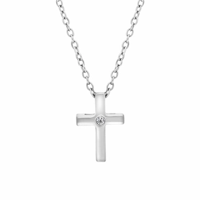 Hot Diamonds Amulets Sterling Silver Cross Necklace D