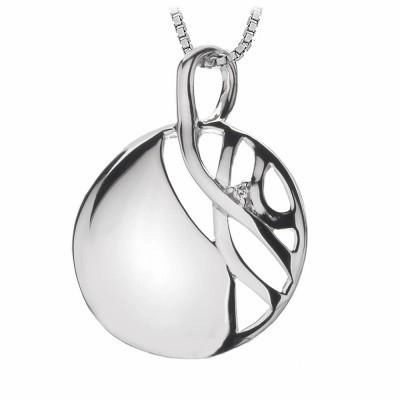 Hot Diamonds Arabesque Sterling Silver Eclipse Disc Necklace D