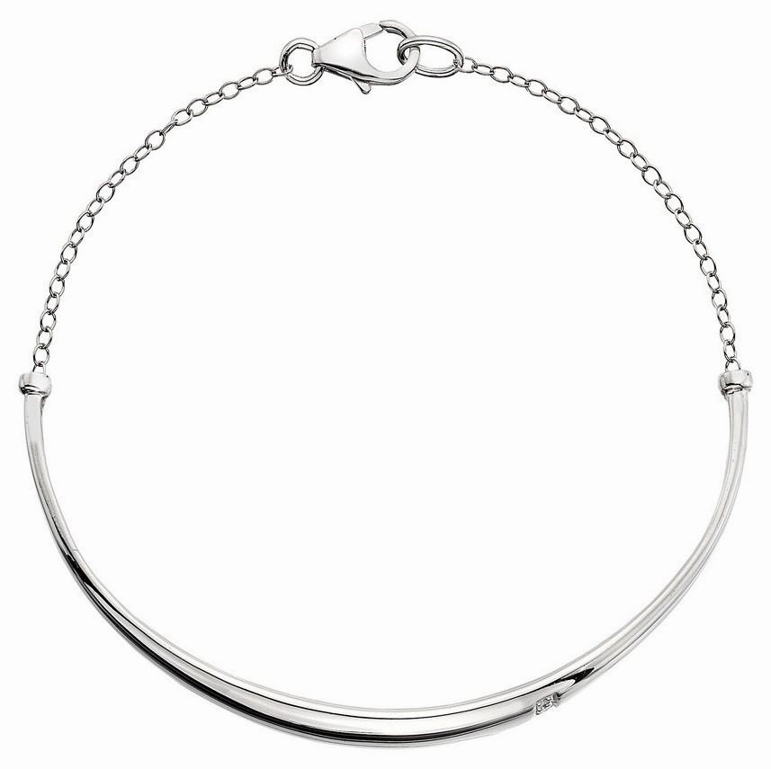 Hot Diamonds Belle Sterling Silver Diamond Bracelet