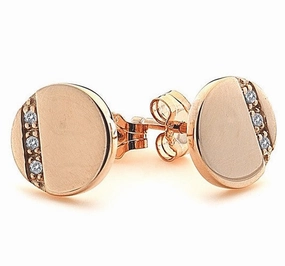 Hot Diamonds Earrings Silhouette Circle Rose Gold