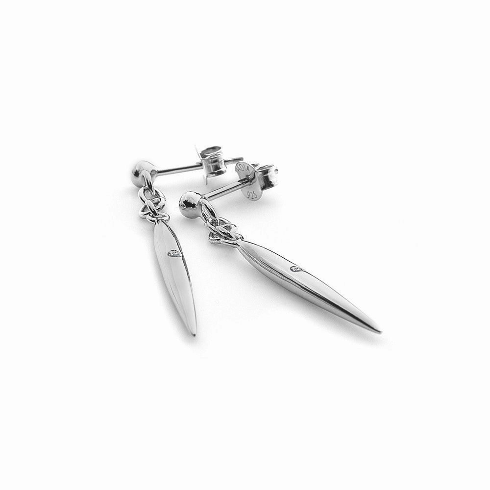 Hot Diamonds Earrings Single Drop Icicle Silver