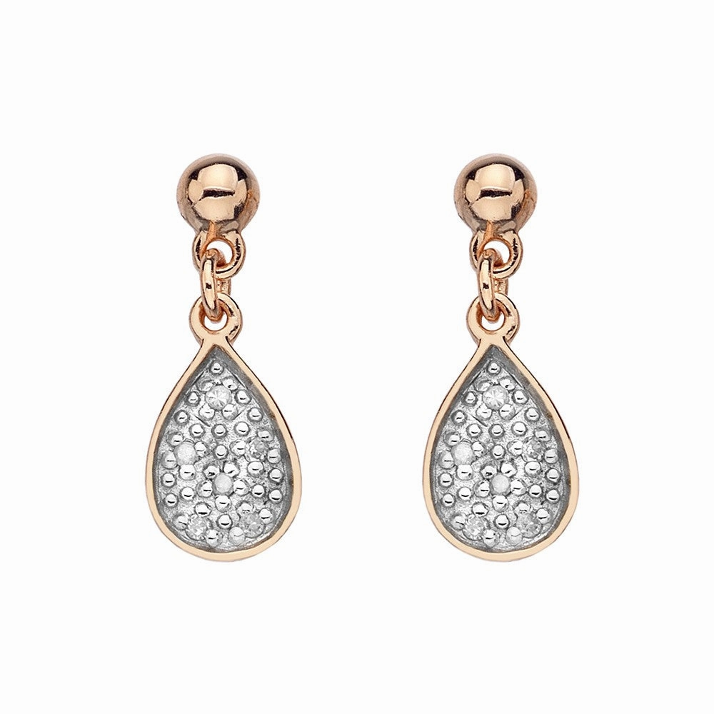 Hot Diamonds Earrings Stargazer Tear Drop Silver