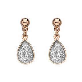 Hot Diamonds Earrings Stargazer Tear Drop Silver