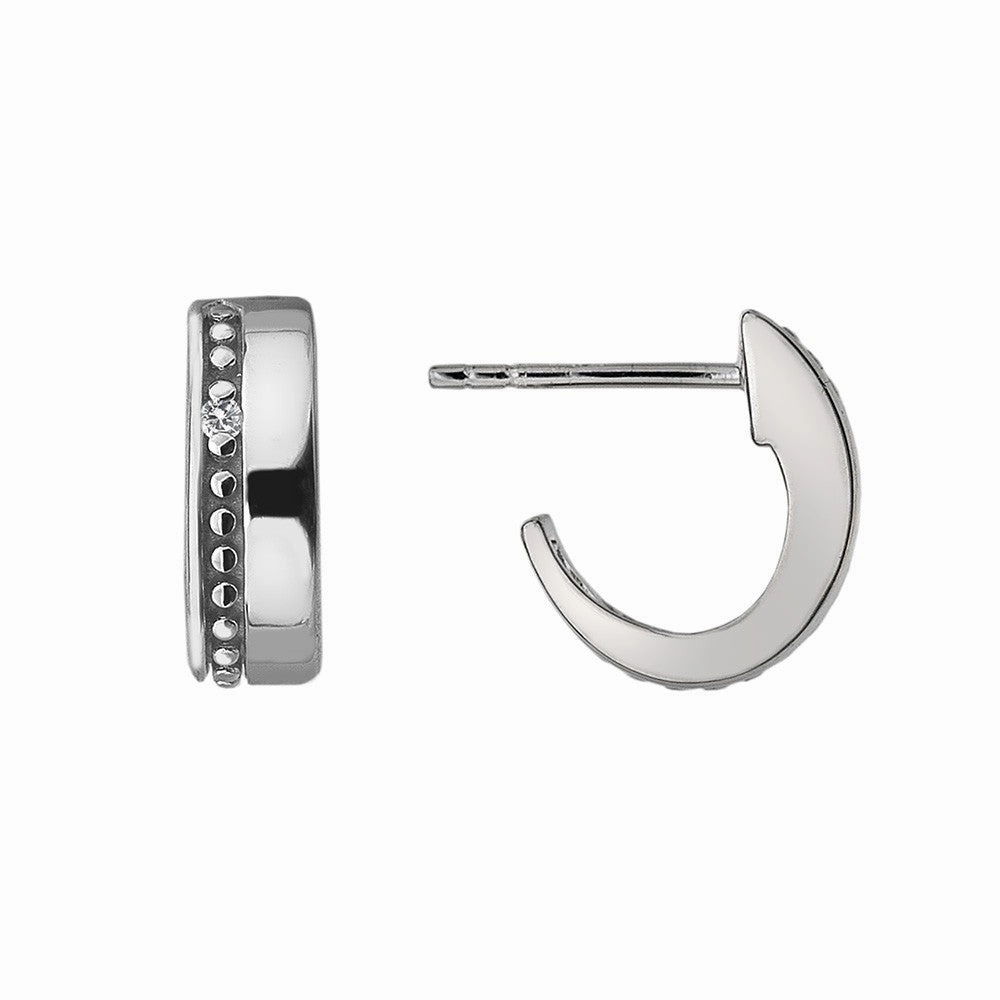 Hot Diamonds Earrings Trio Hoop Silver