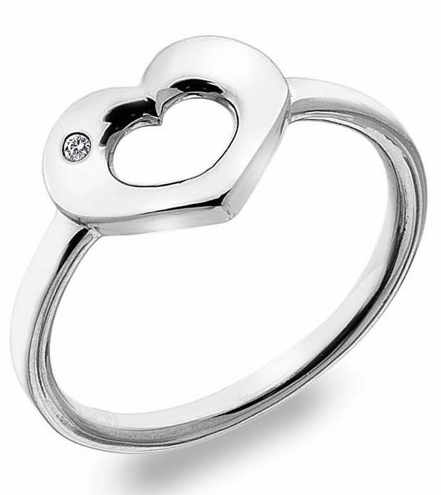 Hot Diamonds Emerge Sterling Silver Open Heart Ring