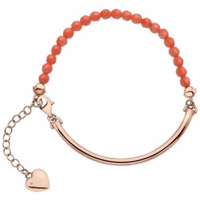 Hot Diamonds Festival Coral Rose Gold Plated Bracelet
