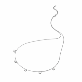 Hot Diamonds Flutter Sterling Silver Butterfly Necklace D