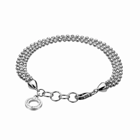 Hot Diamonds Garland Sterling Silver Bead Bracelet