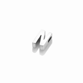 Hot Diamonds Icon Storyteller Sterling Silver Letter N Pendant Charm
