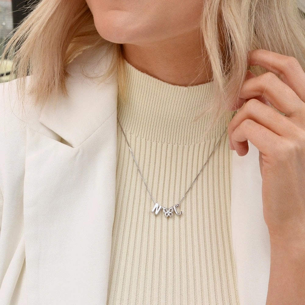 Hot Diamonds Icon Storyteller Sterling Silver Letter N Pendant Charm