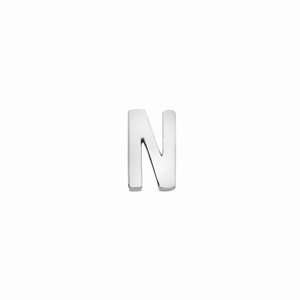 Hot Diamonds Icon Storyteller Sterling Silver Letter N Pendant Charm