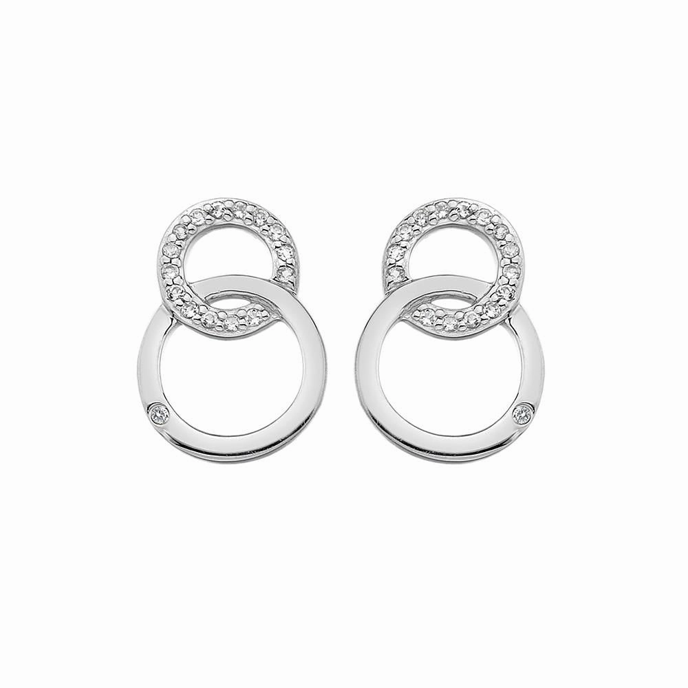 Hot Diamonds Interlocking Sterling Silver Earrings D