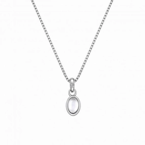 Hot Diamonds June Birthstone Sterling Silver Moonstone Necklace D