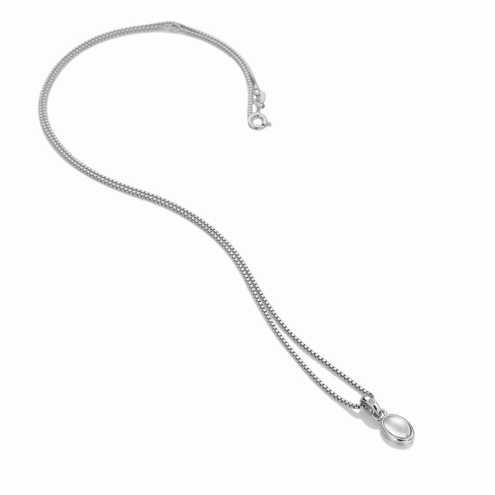 Hot Diamonds June Birthstone Sterling Silver Moonstone Necklace D
