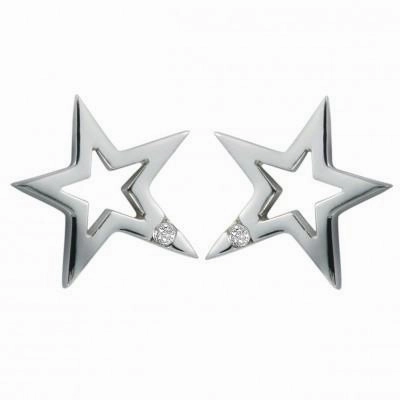 Hot Diamonds Just Add Love Distinctive Sterling Silver Earrings