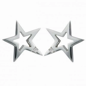 Hot Diamonds Just Add Love Distinctive Sterling Silver Earrings