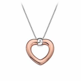 Hot Diamonds Just Add Love Rose Gold Plated Bonded Necklace