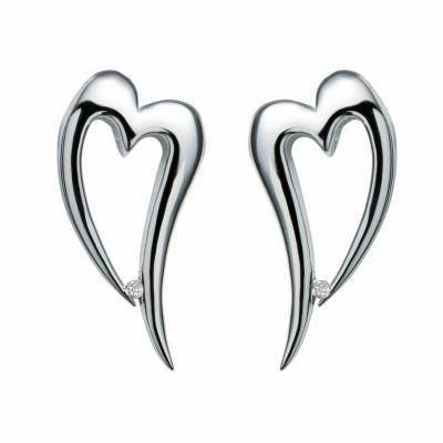 Hot Diamonds Just Add Love Silver Remember Me Earrings