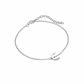 Hot Diamonds Love Letters Sterling Silver Diamond Letter C Bracelet
