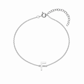 Hot Diamonds Love Letters Sterling Silver F Bracelet