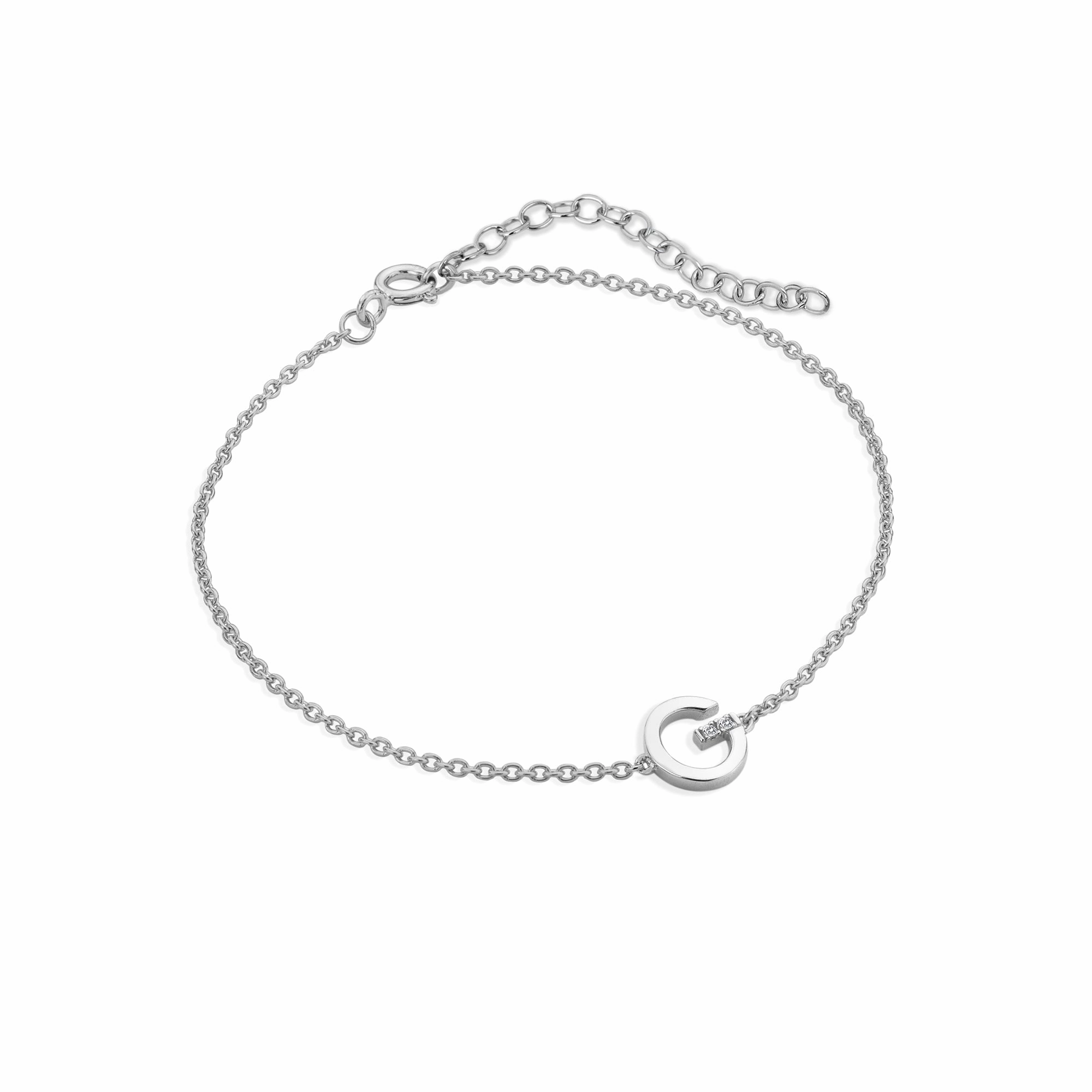 Hot Diamonds Love Letters Sterling Silver G Bracelet