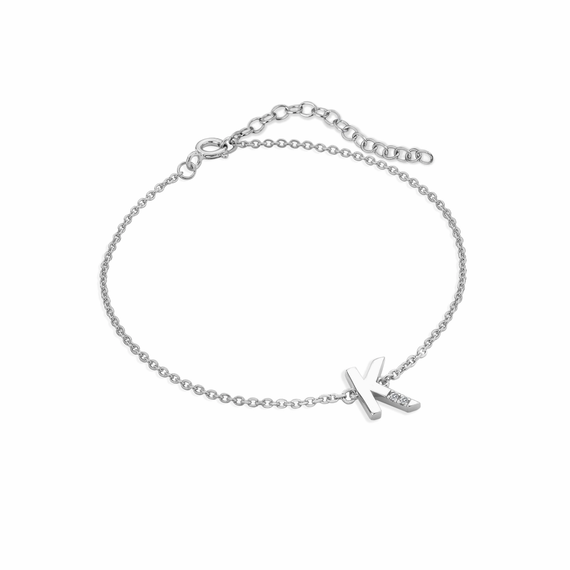Hot Diamonds Love Letters Sterling Silver K Bracelet