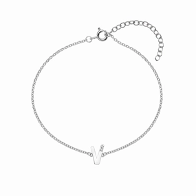 Hot Diamonds Love Letters Sterling Silver V Bracelet