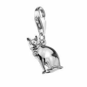 Hot Diamonds Moments Sterling Silver Kitty Kat Charm