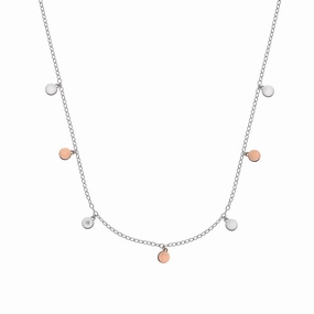 Hot Diamonds Monsoon Sterling Silver Rose Gold Plated Necklace