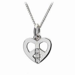 Hot Diamonds Necklace Micro Love and Peace Micro Silver D