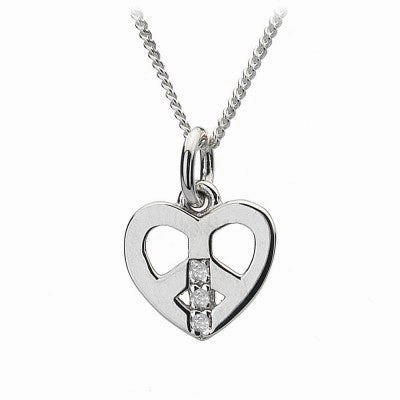 Hot Diamonds Necklace Micro Love and Peace Micro Silver D