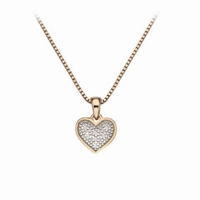 Hot Diamonds Necklace Stargazer Heart Rose Gold