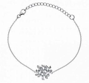 Hot Diamonds Nuture Sterling Silver Topaz Bracelet D