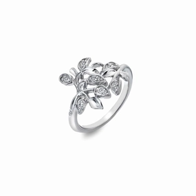 Hot Diamonds Nuture Sterling Silver Topaz Ring D