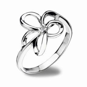 Hot Diamonds Paradise Sterling Silver Open Petal Ring D