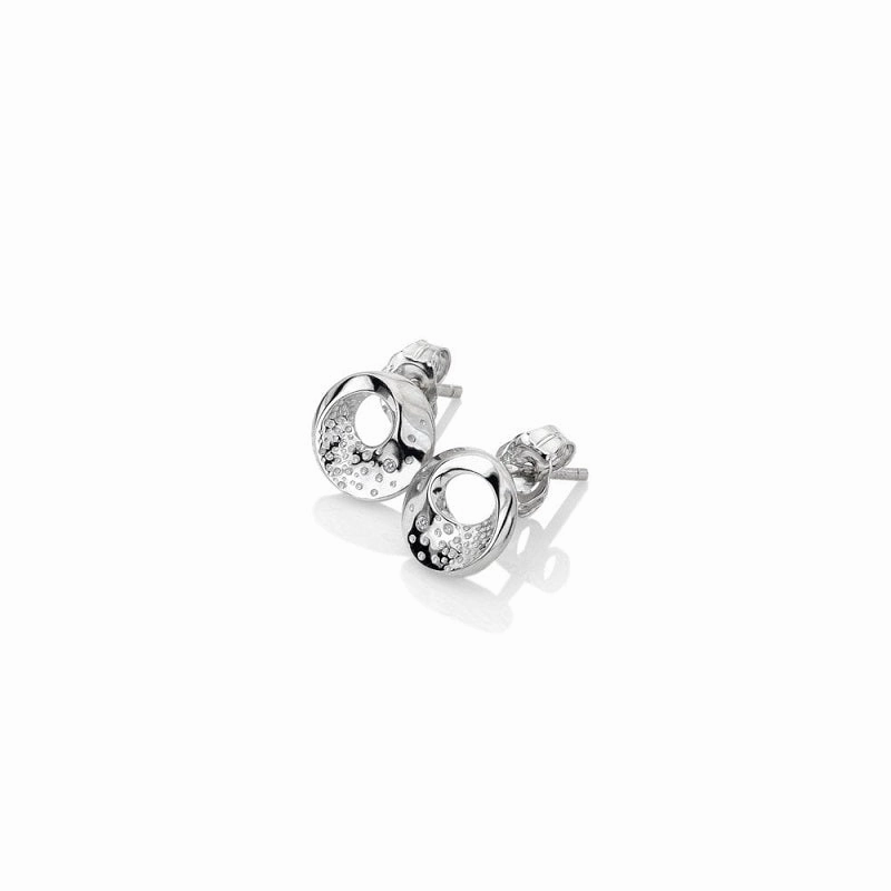 Hot Diamonds Quest Sterling Silver Circle Stud Earrings