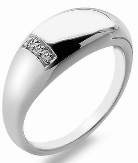 Hot Diamonds Ring Belle Silver
