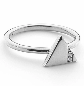 Hot Diamonds Silhouette Sterling Silver Triangle Ring D