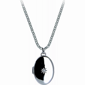 Hot Diamonds Sterling Silver Oval Locket D