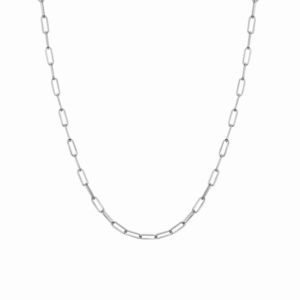 Hot Diamonds Sterling Silver Paperclip Chain Necklace