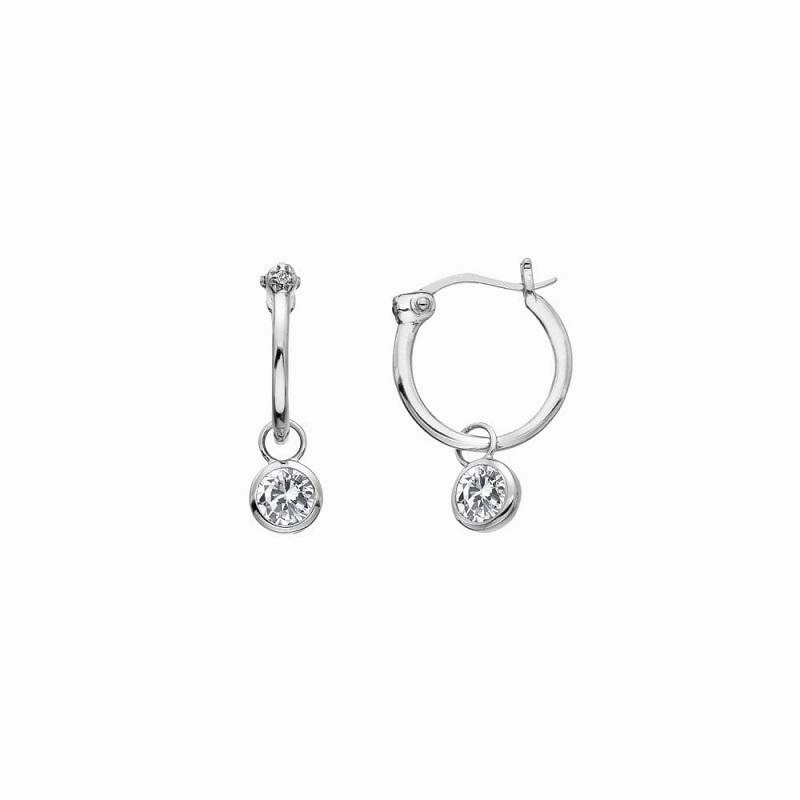 Hot Diamonds Sterling Silver Topaz Drop Earrings