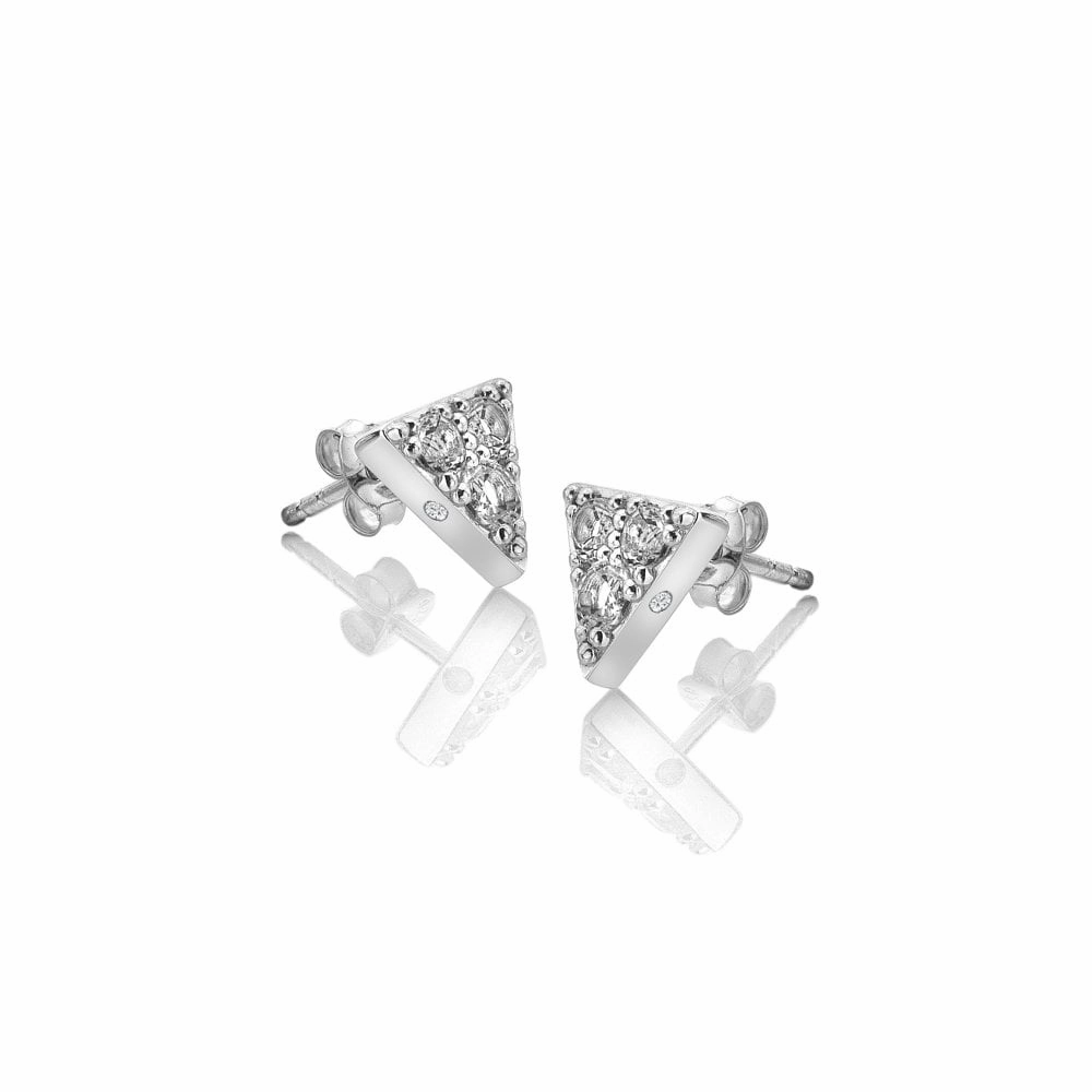 Hot Diamonds Sterling Silver White Topaz Stellar Earrings