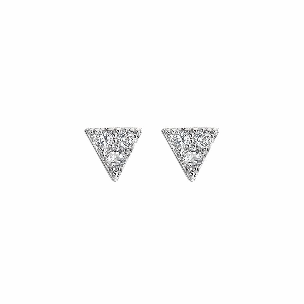 Hot Diamonds Sterling Silver White Topaz Stellar Earrings